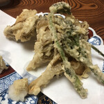 割烹 魚仙 - 舞茸の天ぷら