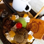 Tereya Cafe - たいこのおっちゃんパフェ¥880
                        てれや珈琲¥600