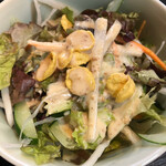 大昌園 - コーンフレークが甘くて、酸味のあるドレッシングが合う！