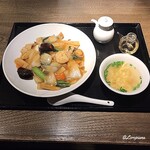 中国料理 空 - 五目あんかけ焼そばセット