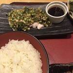 車 - 蒸し鶏と夏野菜のポン酢