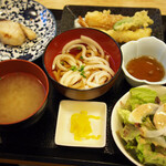 Kaisen Ryouri Nishino - 黒むつ西京焼き&天ぷら盛り定食