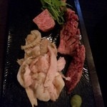 神戸焼肉 かんてき - ダブルハラミ、三角、ミックスホルモン