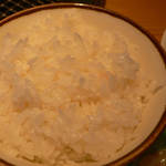 大東園 - ご飯、粒がつやつやで上手に炊いてあった。美味しい。