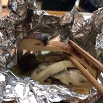 扇や - 旬の時期の松茸をﾌﾘｰｼﾞﾝｸﾞ