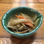 扇や - 切干大根風のつきだし