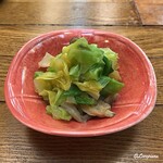 扇や - 浅蜊と春甘藍のつきだし