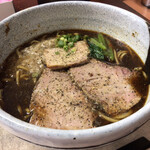 創作麺処 スタ☆アト - 炭火セアブラックしいたけ　880円　大盛