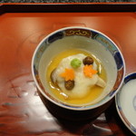 天雅 - 秋刀魚　石川小芋　ほうれん草　しめじ　むかご　大和芋　べっこう餡