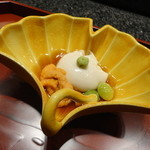 天雅 - 胡麻豆腐　雲丹　銀杏