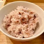 カフェ ボン クラージュ - ランチのご飯は身体に優しい古代米を使ったミックスご飯でした。