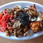 とうごう - 肉どん唐揚げ弁当