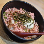 天串にしおか - 桜トロ丼（１，０５０円）２０２１年６月