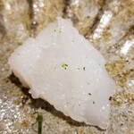 馳走 啐啄一十  - ⑫障泥烏賊(アオリイカ)(静岡県駿河湾産、サスエ前田魚店、10日熟成)
      産卵期は春～初夏、旬は初春～夏、寿命1年
      モチモチ食感で甘みが強い烏賊ですが、更に10日熟成でネットリとして甘みと旨みが増します