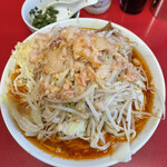 ラーメン二郎 - 小ラーメン+SK+青ネギ　全マシ