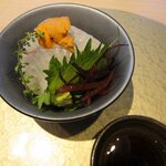 黒潮海閤 - 鯛めしと雲丹の小丼