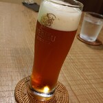 手造りそば 打墨庵 加瀬 - エビスビールは旨いね～～～