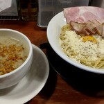 Ganko Men - 濃厚白湯 泡塩白湯つけ麺1100円