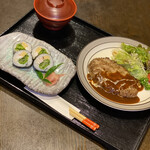 和がや - お子様　ハンバーグ・レタス巻セット