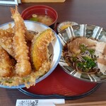 Kuraku Sakaba Enishiya - Tempura Rice Bowl and Mini Oroshi Soba Set – JPY 880