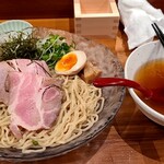 Nikushoku Dainingu Asahi - 冷製魚介つけ麺850円