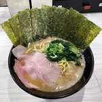 麺家 歩輝勇 - ラーメン800円麺硬め。海苔増し100円。