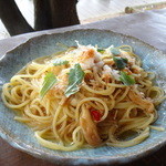 サルワーレ - きのこのスパゲティ。大葉がきいてて美味しいです。