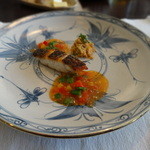 緑山　松田家 - 魚のポワレ　パプリカとトマトのローズマリー風味