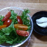 シープクラブ吉野 - ランチセットのサラダ＆漬物