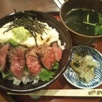 Nikuryouri Kayama - 名物！ステーキ丼（赤身） 1,200円
