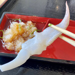 みのり家 - ゲソはポン酢でいただく｡コリコリして美味しい