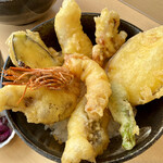 みのり家 - 天丼/800円(味噌汁付)