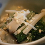 土家 - 24年10月　白菜とエノキのお浸し