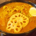 スープカレー さくら - 牛すじゴロゴロ＆きのこ　￥980