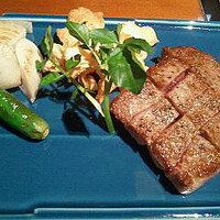 佐賀牛 季楽 銀座  - ステーキの付け合せの野菜達。