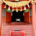 竹っ子庵 - ◎拝殿で参拝。