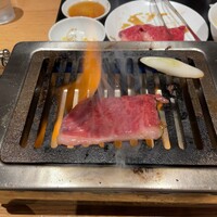 ビーフキッチン 渋谷店 - 焼いてるとこ