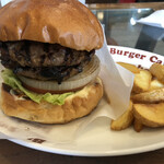 BurgerCafe honohono - Wパティ・ハンバーガー