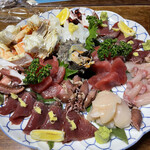 富久寿司 - 豪華刺身盛合わせ