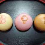 とらや  - 嘉祥饅頭3個入り✨1,296円✨嘉祥通宝、小槌、そして全国和菓子協会の焼き印