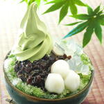 京甘味 文の助茶屋 - 祇園しぐれ　924円(税込）夏の一番人気のかき氷、ちょっと嬉しい大き目サイズの宇治抹茶氷