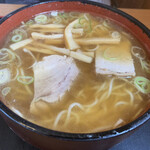 更科 - 2021年6月。カツ定食920円のラーメン。