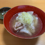 割烹 一楓 - 鍋：やまゆりポークと葱