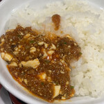 中国料理 峨嵋山 - ご飯があっという間に無くなり、お代わりしました