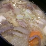 回し寿司 活 活美登利 池袋店 - ちゃんこ汁