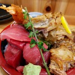 淳ちゃん寿司 - マグロは、赤身、中トロがたっぷり！
            これでもかー！ってくらいマグロが楽しめます
            ♪(о´∀`о)
            おまけのエビフライも、サクサク！