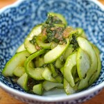 スタミナ苑 - 白瓜の紫蘇入り梅肉和え