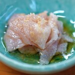 スタミナ苑 - 上ミノの昆布〆