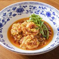 海老のチリソース　ふわふわ卵仕立て