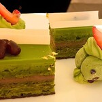 ラ・プロヴァンス - 抹茶ボタニカルアフタヌーンティーデザート　3段スタイル③